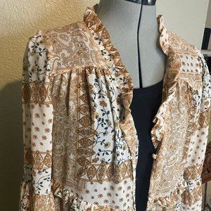 Paisly Printed Boho Shawl